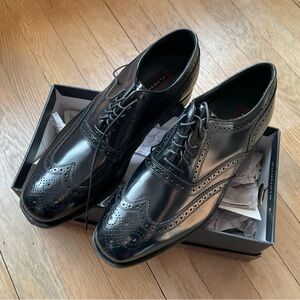 Florsheim Lexington Wingtip Oxford Black Men’s Shoes with Shoe Taps